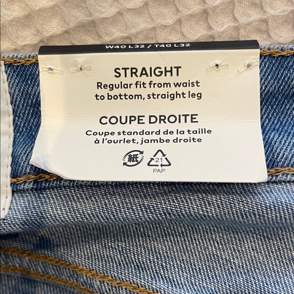 Classic H&M Blue women’s Jeans straight leg regular fit - Picture 5 of 5